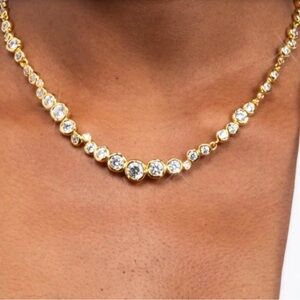 NEW Asterales All Around Gold Riviera Necklace Alexis Bittar JN11